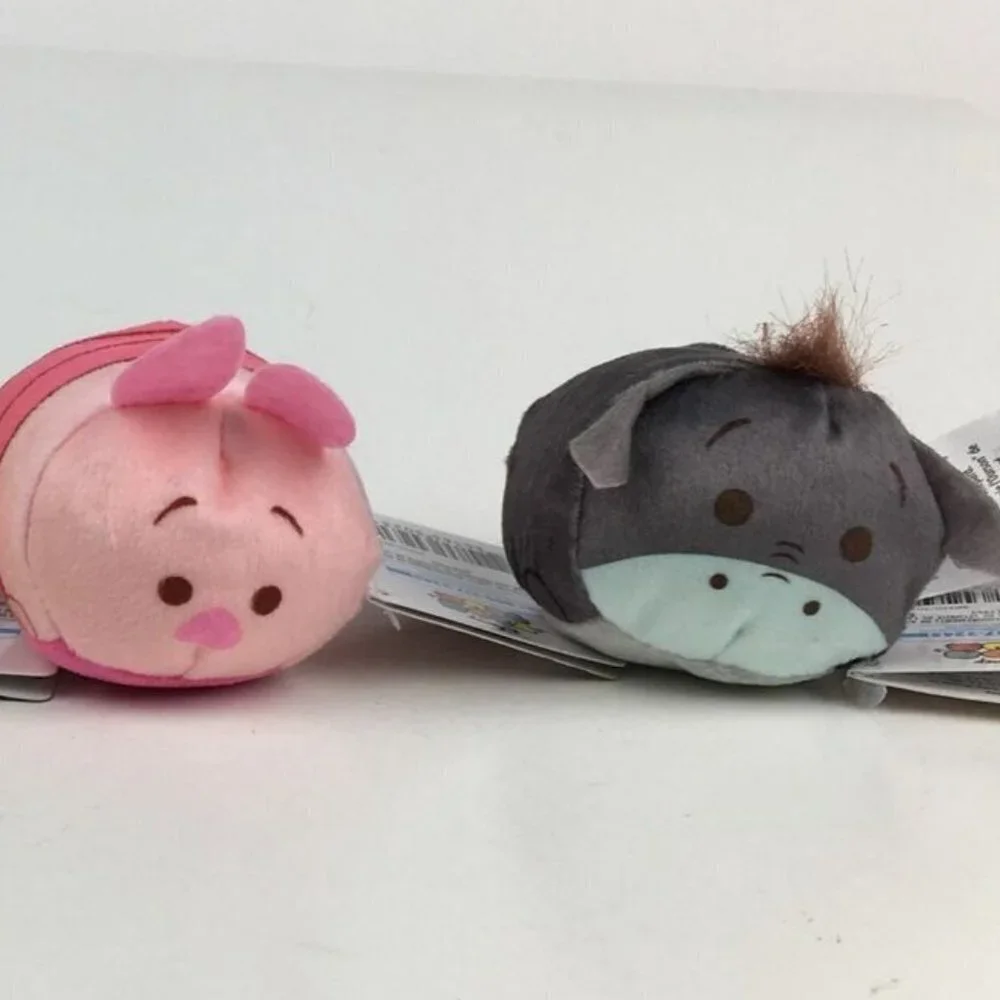 Disney bundle TSUM TSUM 2.5” Plush Winnie the Pooh, Tigger, Piglet, Eeyore Nwt